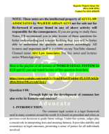 World Legal System Question No 04 What is common law explain its features and sources in detail..pdf