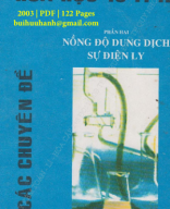 Các Chuyên Đề Hóa Học 10-11-12 Phần 2-Nồng Độ Dung Dịch Sự Điện Ly (NXB Giáo Dục 2003) - Nguyễn Trọng Thọ, 122 Trang.pdf