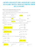 CHỦ ĐỀ 8 HÀM SỐ LŨY THỪA, HÀM SỐ MŨ VÀ HÀM SỐ LOGARIT. PHƯƠNG TRÌNH, BẤT PHƯƠNG TRÌNH MŨ VÀ LOGARIT - GV.docx