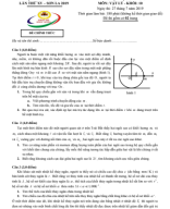 Đề thi HSG môn Vật Lý 10 - Trại hè Hùng Vương - Năm 2019 - File word có lời giải chi tiết.pdf