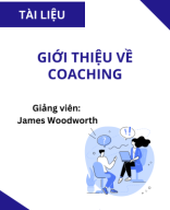 NỘI DUNG BÀI 1 - GIỚI THIỆU VỀ COACHING