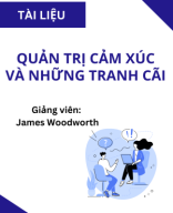 NỘI DUNG BÀI 10 - QUẢN TRỊ CẢM XÚC VÀ NHỮNG TRANH CÃI