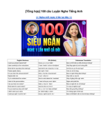 (Share) [Tổng hợp] 100 câu Luyện Nghe Tiếng Anh | KISS English Center