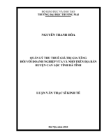 Mẫu 1 -  Luận văn thạc sĩ thuế giá trị gia tăng đối với doanh nghiệp vừa và nhỏ.pdf