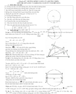Chuyên đề 7.  ĐƯỜNG KÍNH VÀ DÂY CỦA ĐƯỜNG TRÒN. LIÊN HỆ GIỮA DÂY VÀ KHOẢNG CÁCH TỪ TÂM ĐẾN DÂY.doc