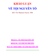 221.04 - TVTT0000947 - Khảo Luận Về Tội Nguyên Tổ - Đại Chủng Viện Phanxicô Xaviê.pdf