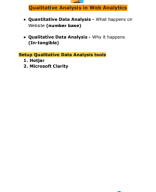 Qualitative Analysis in Web Analytics