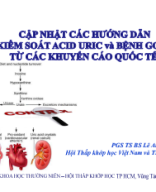 11s. Cập nhật các hướng dẫn kiểm soát acid uric và bệnh gout _ PGS. TS LE ANH THU _ Images.pdf