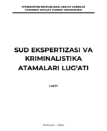 Sud ekspertizasi va kriminalistika atamalari lug'ati.2024.pdf