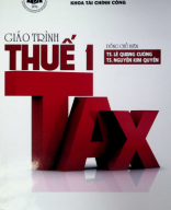 Giáo trình Thuế 1  Lê Quang Cường , Kinh tế Tp. HCM, 2016, 382.pdf