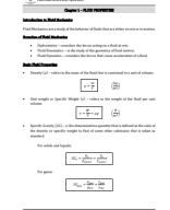 Civil Engineering Reviewer - Fluid Mechanics and Hydraulics (Chapter 1).pdf