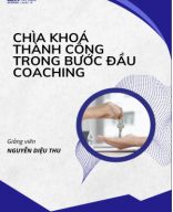 [SC]_Bài học 1 - Chìa khoá thành công trong bước đầu coaching