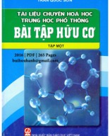 Tài Liệu Chuyên Hóa Học THPT Bài Tập Hữu Cơ Tập 1 (NXB Giáo Dục 2016) - Trần Quốc Sơn, 265 Trang.pdf