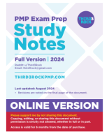 JL01 Full Version - PMP Exam Prep Study Notes 2024