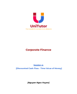 Chapter 4: Discounted Cash Flow Valuation - Time Value of Money