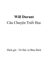 101 - TVTT0000985 - Will Durant - Câu Chuyện Triết Học - Trí Hải - Bửu Đích.pdf