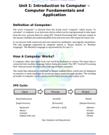 Unit I - Introduction to Computer – Computer Fundamentals and Application.pdf