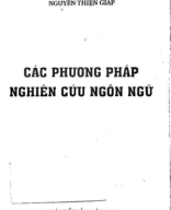 B 410 Các phương pháp nghiên cứu ngôn ngữ - Nguyen Thien Giap-2009.pdf