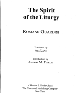 264 - TVTT0001662 - The Spirit Of The Liturgy - Romano Guardini - Ada Lane - New York.pdf