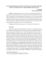 12. Quyết định hình phạt đối với người dưới 18 tuổi phạm tội theo pháp luật ...- Lê Bá Đức & Ths. Trần Quốc Minh.pdf