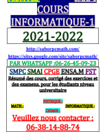 ++COURS INFORMATIQUE-1 SMAI FSDM FES.pdf