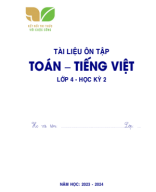 TÀI LIỆU ÔN TẬP TOÁN - TIẾNG VIỆT LỚP 4 HỌC KÌ 2 KẾT NỐI TRI THỨC BẢN CÔ HÀ LỚP 4 QUẢNG TÂM (1).pdf