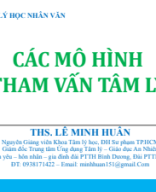 Bài giảng Các mô hình tham vấn tâm lý (Ths.Lê Minh Huân).pdf