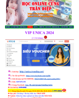 VIP UNICA 2024 - FULL KHOÁ HỌC UNICA.VN