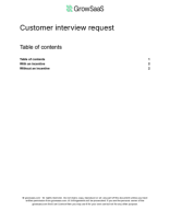 GrowSaaS: Interview request