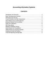 Accounting Information Systems - Review Sheet