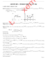 Tài liệu bồi dưỡng học sinh giỏi - Chuyên đề 1 - Tính đơn điệu và cực trị.doc