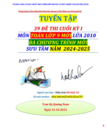 TUYỂN TẬP 39 ĐỀ THI CUỐI KỲ I TOÁN 9 MỚI HAY_350 trang_ NĂM HỌC 2024-2025_Hồ Khắc Vũ.pdf