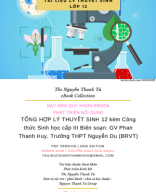 TỔNG HỢP LÝ THUYẾT SINH 12 kèm Công thức Sinh học cấp III Biên soạn GV Phan Thanh Huy, Trường THPT Nguyễn Du (BRVT).pdf