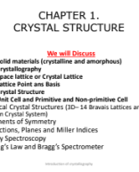 Unit 1 (Crystal Structure and X ray Spectroscopy).pdf