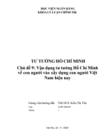 Tiểu luận Vận dụng tư tưởng Hồ Chí Minh về con người vào xây dựng con người Việt Nam hiện nay.pdf