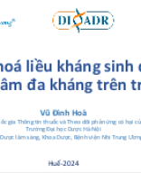 14.10-14.40 Tối ưu hoá liều kháng sinh trên bệnh nhân Nhi.pptx