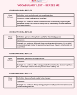 [Springboard] Vocabulary List #2