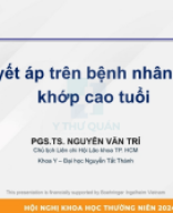 Tăng huyết áp trên bệnh nhân cơ xương khớp cao tuổi – PGS.TS. NGUYỄN VĂN TRÍ.pdf