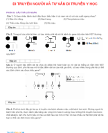 PHẦN III . CÂU TRẢ LỜI NGẮN  - DI TRUYỀN HỌC NGƯỜI VÀ TƯ VẤN DI TRUYỀN - HS.docx