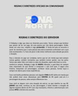 ZONA NORTE | Regras