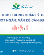 11.20-11.35 Nguyễn Thị Thúy Hồng - THÁCH THỨC QUẢN LÝ TRẺ MẮC HCRN (BÁO CÁO HN NHI KHOA TẠI HUẾ).pptx