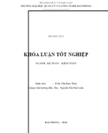 Khóa luận Hoàn thiện công tác kế toán vốn bằng tiền tại Công ty cổ phần Cảng Nam Hải.docx