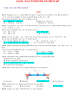 PHẦN I .CÂU HỎI TRẮC NGHIỆM -  GENE PHIÊN MÃ VÀ DỊCH MÃ - GV.docx