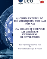 230.07 - TVTT0002582 - Ai - Cơ Hội Và Thách Đố Đối Với Kitô Hữu Việt Nam Hôm Nay - Học Viện Công Giáo Việt Nam.pdf