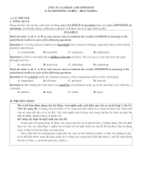 19.1. UNIT 19. CLOSEST AND OPPOSITE - KEY CHI TIẾT.doc