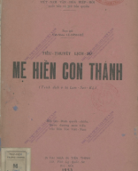 A 895.922.3 Tiểu Thuyết Lịch Sử-Mẹ Hiền Con Thánh (NXB Hà Nội 1953) - Lê Đình Kế, 106 Trang.pdf