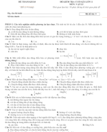 ĐỀ 9 - Kiểm tra cuối Học kì 1 - Vật Lí 11 - Form 2025 (Dùng chung 3 sách).docx