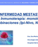 3.2 Inmunoterapia:  monoterapia y combinaciones - Dra. Eva Muñoz.pdf