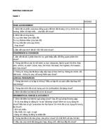 99. Bảng tự kiếm tra - Writing Checklist