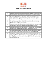 Kiểm tra giữa khóa - Answer key